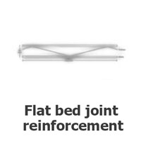 Flat bed joint reinforcement